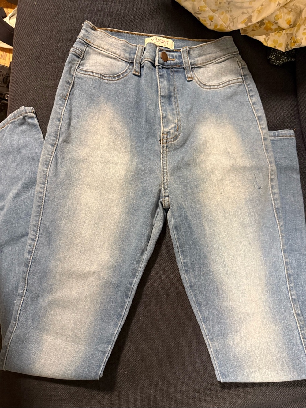 Vibrant Pale Blue High-Rise Slim Women’s Jeans